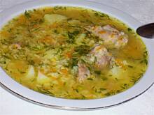 Fot. niebieska różyczka, Zupa ryżowo-koperkowa