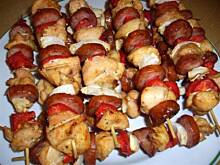 Fot. niebieska różyczka, Szaszłyki z piekarnika w 40 min