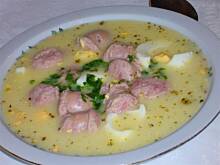 Fot. niebieska różyczka, Barszcz biały z kwasem ogórkowym