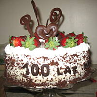 Tort "truskawka w czekoladzie"