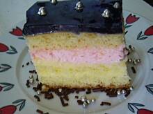 Fot. niebieska różyczka, Sernik gotowany z bitą śmietaną