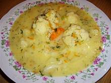 Fot. niebieska różyczka, Zupa kalafiorowa bez mięsa