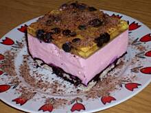 Fot. niebieska różyczka, Pianka z jagodami