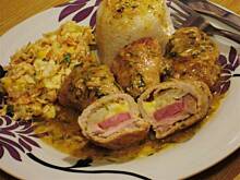 Fot. niebieska różyczka, Schab z niespodzianką w sosie