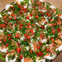 Przekąska z łososiem.