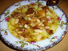 Fot. niebieska różyczka, Zupa fasolowa z kurkami i boczkiem