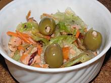 Fot. msewka, Mix sałat z wędzonym łososiem.