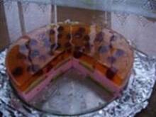 Fot. msewka, Sernik na zimno-moc galaretek.