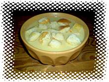 Fot. Gosia_k, Zupa z kurczaka i kukurydzy z czosnkowymi grzankami