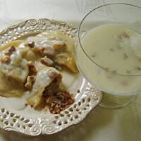 Pierogi gryczane w moczce maczane