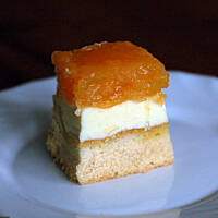 Biszkopt z owocami w kisielu