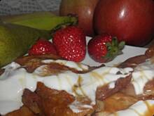 Fot. msewka, Racuszki truskawkowo-bananowe.