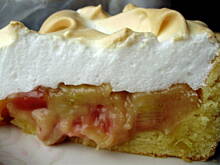 Fot. Krystyna911, Ciasto z rabarbarowym budyniem i pianką