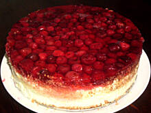 Fot. Kas75, Sernik na biszkopcie z owocami i galaretką