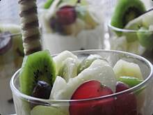 Fot. msewka, Deser serowo-owocowy.