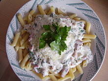 Fot. alhena, Makaron z sosem alla carbonara