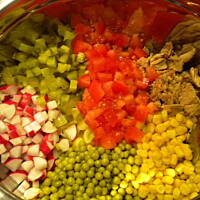 sałatka makaronowa z tuńczykiem wg Anes