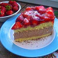 Puszysta pianka z truskawkami