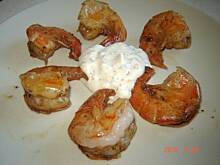 Fot. sebek, Smażone krewetki z dipem śmietanowo-serowym