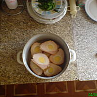 Schab faszerowany jajkiem