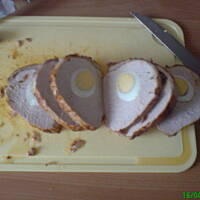 Schab faszerowany jajkiem