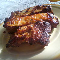 Żeberka z porzeczkową glazurą