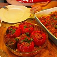 Jarzyny z farszem miesno ryzowym