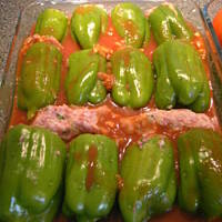 Jarzyny z farszem miesno ryzowym