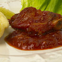 Żeberka w pomidorach