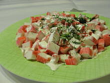 Fot. eufrazyna, Sałatka z paluszków krabowych