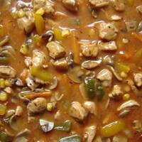 Gulasz kurczakowo-pieczarkowy