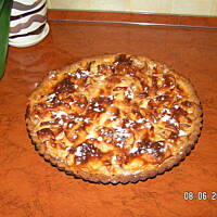 Tarta z jabłkami i budyniem