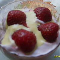 Ciepłe lody" truskawkowe