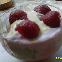 Ciepłe lody" truskawkowe