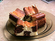 Fot. baby, Sernik - szachownica