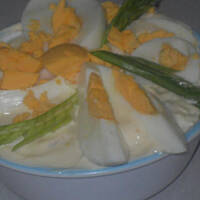 Sałatka z porów i jajek