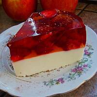 Sernik na zimno mocno waniliowy z truskawkami