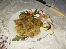 Fot. Teresa.Marcjan, Boczniakowe  łazanki  z  zielonym  groszkiem