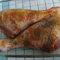 Indyk -zapiekane pałki