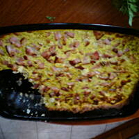 placek cebulowy z boczkiem