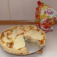 Obiad inaczej - tarta warzywna z kurczakiem