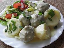 Fot. msewka, Klopsiki w sosie serowym.