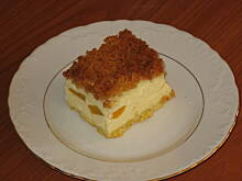 Fot. janeczka669, Sernik z brzoskwiniami