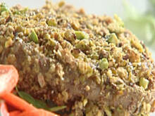 Fot. iwonkab, SCHAB W PISTACJACH Z SURÓWKĄ Z MARCHEWKI