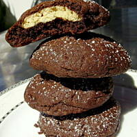 Czekoladowe ciasteczka z masłem orzechowym