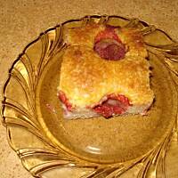 Ciasto z owocami jagodami truskawkami