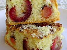 Fot. Krystyna911, Migdałowe ciasto z czereśniami