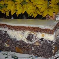 Makowiec z serem i orzechową nutą