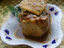 Fot. niebieska-różyczka, Łopatka duszona w sosie pieczeniowo- koperkowym