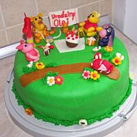 Tort z kremem pomarańczowym